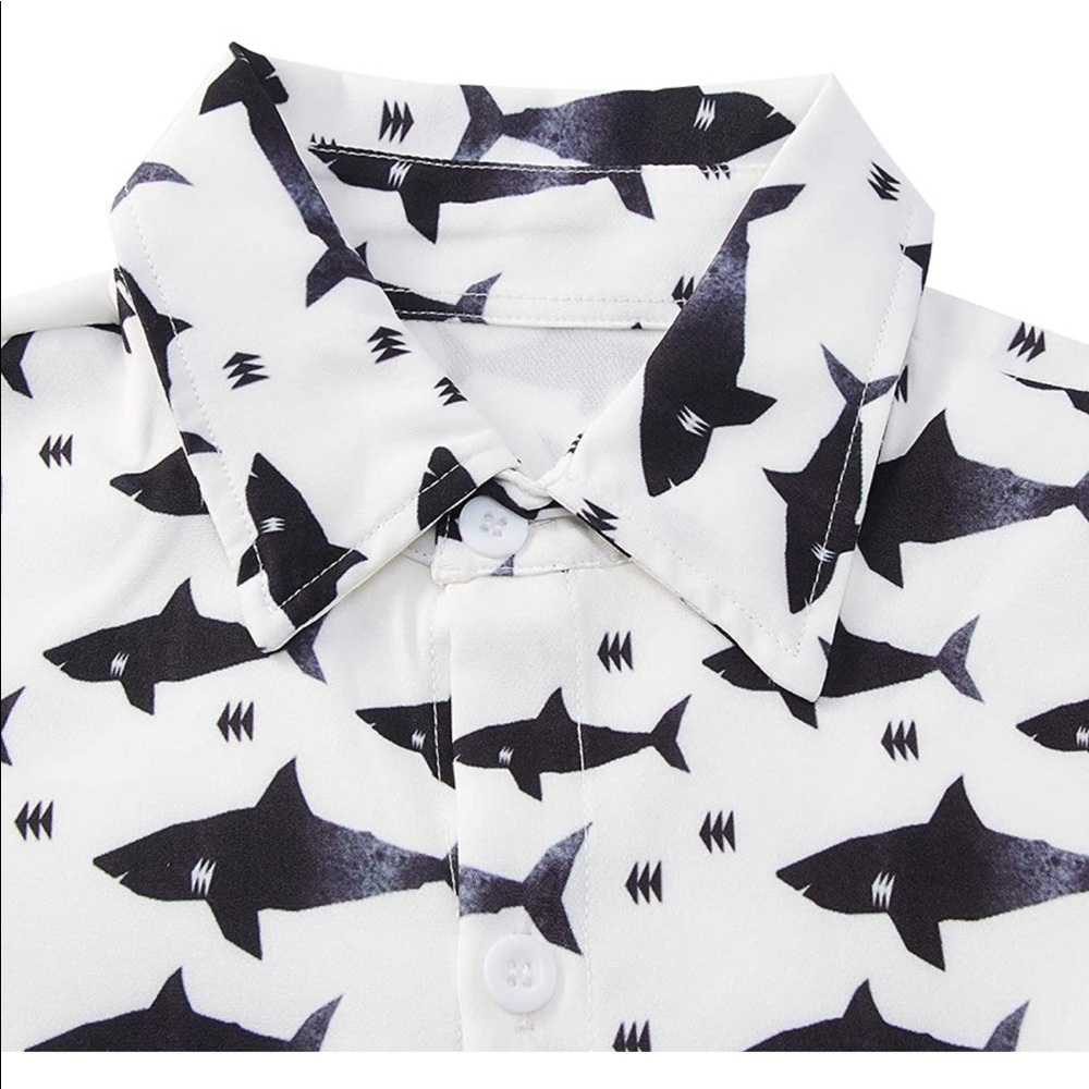 Short sleeve shark shirt NWT from Amazon - Picture 7 of 9